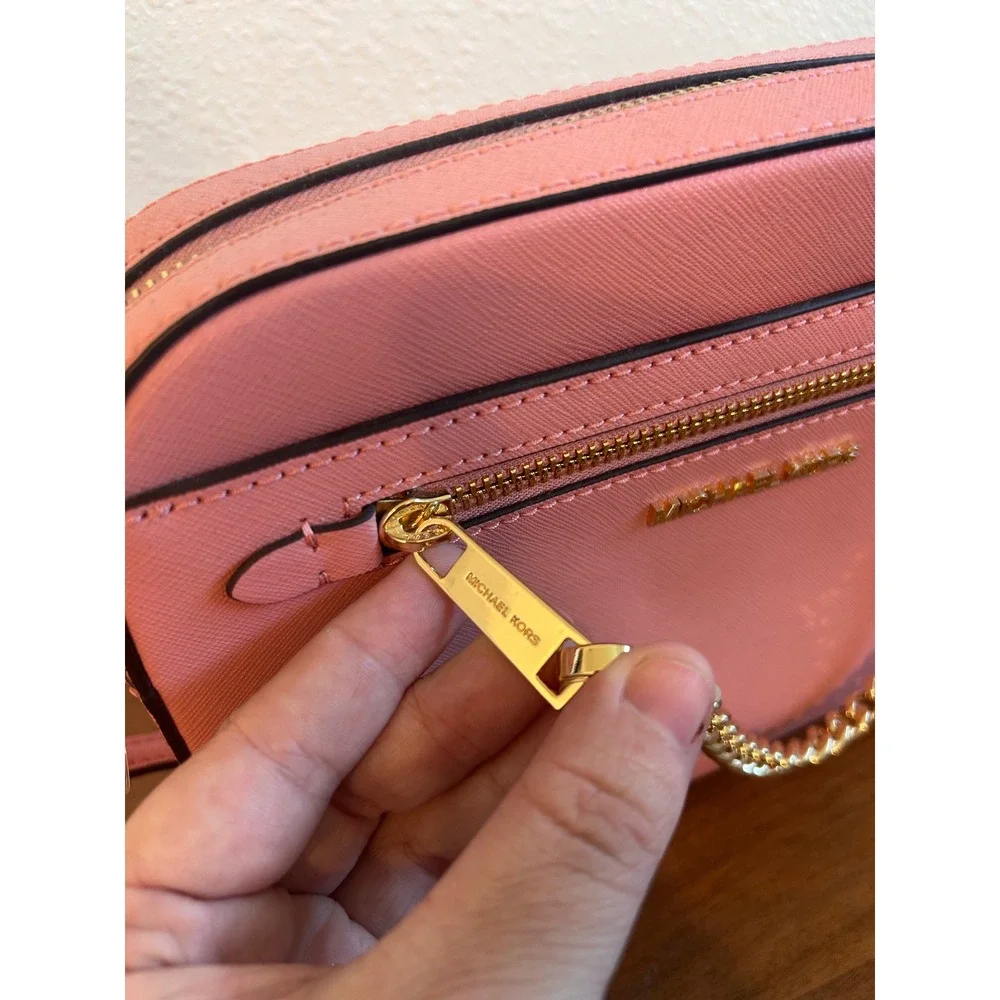 Michael Kors Jet Set Large EW Chain Crossbody Bag Primrose Pink